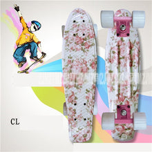 Load image into Gallery viewer, 19 Colors 22" inch Cruiser Skateboard Mini Plastic Skate Board Retro Longboard Outdoor Adult/Children Graphic Printed Skate