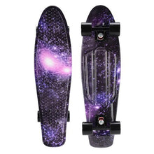Load image into Gallery viewer, CHI YUAN 27 Inch Cruiser Skateboard Penny Board Longboard Retro Plastic Skate Board Graphic Series Galaxy Dream Starry