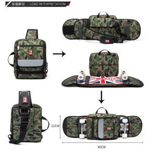 Load image into Gallery viewer, Marktop Quality Single Shoulder Skateboard Bags 3 models 400 & 600D fabric Skate Board Longboard Backpack