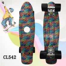 Load image into Gallery viewer, 22" inch Cruiser Skateboard Mini Plastic Skate Board Retro Longboard Outdoor Adult/Children Graphic Galaxy Starry Printed Skate