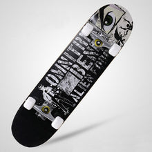 Load image into Gallery viewer, 31inches Adult & Kids Double Rocker Skateboard Complete Skateboard Skate Board Street Dancing Skateboard Maple Deck Board