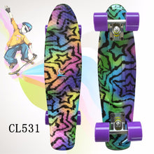 Load image into Gallery viewer, 22 inch Mini Skateboard Cruiser Board 22" Retro Longboard Skate Long Board For Kids Child Small Skateboarding Peny Board