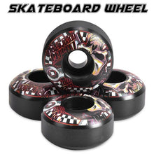 Load image into Gallery viewer, 4Pcs/Set Skateboard Wheels 52mm X 30mm 51D High Hardness PU Fashion Print Wheel For Rough Grounds Asphalt Road Half-pipe Etc