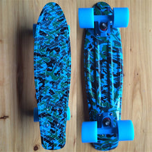 Load image into Gallery viewer, Camouflage Graphic Penny Board Mini Cruiser Plastic Skateboard 22" X 6" Retro Longboard Skate Long Board No Assembly Required