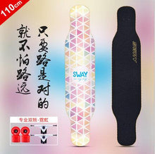 Load image into Gallery viewer, 4 Wheels Maple Complete Longboard Skateboard Street Dancing Long Board Adult Youth Skate Longboard 110/120cm
