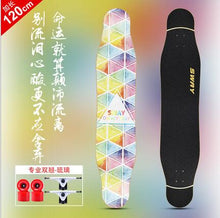 Load image into Gallery viewer, 4 Wheels Maple Complete Longboard Skateboard Street Dancing Long Board Adult Youth Skate Longboard 110/120cm