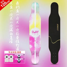 Load image into Gallery viewer, 4 Wheels Maple Complete Longboard Skateboard Street Dancing Long Board Adult Youth Skate Longboard 110/120cm