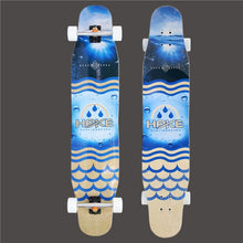 Load image into Gallery viewer, 117cm 4 Wheels Road Dancing Longboard Deck Professional Fiberglass Skateboard Drop Downhill Skate Longboard For Kinds Adults