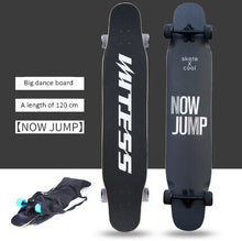 Load image into Gallery viewer, 120cm Skateboard long board adult beginners brush street dancing board boys and girls double warped sound skateboard