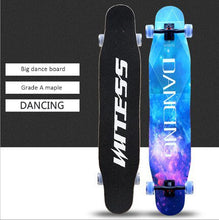 Load image into Gallery viewer, 120cm Skateboard long board adult beginners brush street dancing board boys and girls double warped sound skateboard