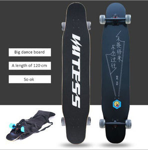 120cm Skateboard long board adult beginners brush street dancing board boys and girls double warped sound skateboard