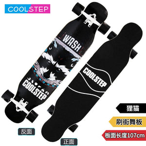 COOLSTEP Complete Dancing Long board Skateboard Downhill Longboard Deck Freestyle Street Road Skate Longboard 4 Wheels