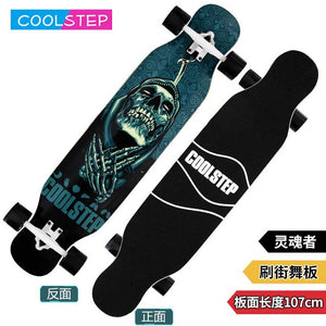 COOLSTEP Complete Dancing Long board Skateboard Downhill Longboard Deck Freestyle Street Road Skate Longboard 4 Wheels