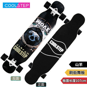 COOLSTEP Complete Dancing Long board Skateboard Downhill Longboard Deck Freestyle Street Road Skate Longboard 4 Wheels