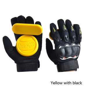 Downhill Skateboard Gloves Roller Safety Gear Longboard Slide Gloves With Slider Skate Accessories For Peny Long Board