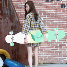 Load image into Gallery viewer, 118cm Long board skateboard girls professional brush street road four-wheel skateboard dance board scooter