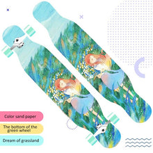 Load image into Gallery viewer, 118cm Long board skateboard girls professional brush street road four-wheel skateboard dance board scooter