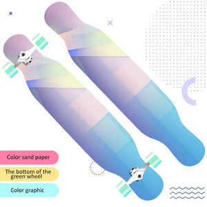 118cm Long board skateboard girls professional brush street road four-wheel skateboard dance board scooter