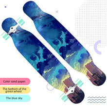 Load image into Gallery viewer, 118cm Long board skateboard girls professional brush street road four-wheel skateboard dance board scooter