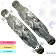 Load image into Gallery viewer, 118cm Long board skateboard girls professional brush street road four-wheel skateboard dance board scooter