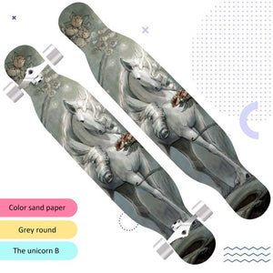 118cm Long board skateboard girls professional brush street road four-wheel skateboard dance board scooter