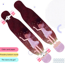 Load image into Gallery viewer, 118cm Long board skateboard girls professional brush street road four-wheel skateboard dance board scooter