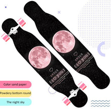 Load image into Gallery viewer, 118cm Long board skateboard girls professional brush street road four-wheel skateboard dance board scooter