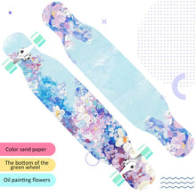 Load image into Gallery viewer, 118cm Long board skateboard girls professional brush street road four-wheel skateboard dance board scooter