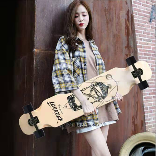MS400 Fashion Long Skateboard Four Wheel Skate Adult Skateboard boys and girls Skate Longboard
