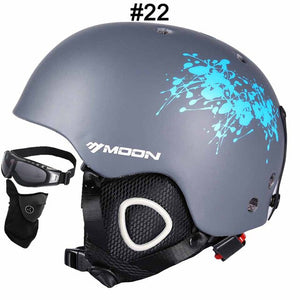 MOON New Ski Helmet Breathable Ultralight Skiing Helmet 28 Colors CE Certification Snowboard/Skateboard Helmet