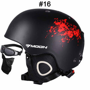 MOON New Ski Helmet Breathable Ultralight Skiing Helmet 28 Colors CE Certification Snowboard/Skateboard Helmet