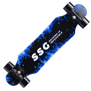 31" Adult Kids Mini Complete Longboard Skateboard Maple Wood Deck Skate Board Mini Street Dancing Longboard