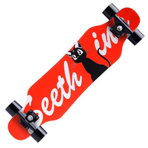 31" Adult Kids Mini Complete Longboard Skateboard Maple Wood Deck Skate Board Mini Street Dancing Longboard