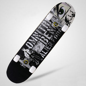 31inches Adult & Kids Double Rocker Skateboard Complete Skateboard Skate Board Street Dancing Skateboard Maple Deck Board