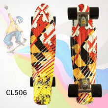 Load image into Gallery viewer, New 22&quot; Cruiser Skateboard Mini Plastic Skate Board For Kids Retro Longboard Graphic Galaxy Starry Printed Skate Penny Board