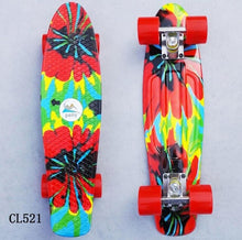 Load image into Gallery viewer, New 22&quot; Cruiser Skateboard Mini Plastic Skate Board For Kids Retro Longboard Graphic Galaxy Starry Printed Skate Penny Board