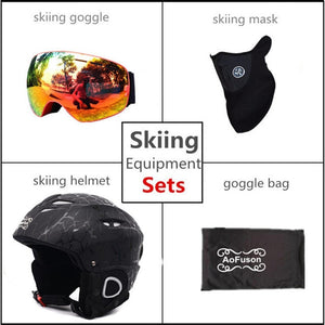 2019 Brand Ski helmet Integrally-molded professional adult Snowboard helmet Men Women Skating/Skateboard Winter sports helmets