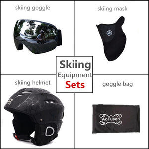 2019 Brand Ski helmet Integrally-molded professional adult Snowboard helmet Men Women Skating/Skateboard Winter sports helmets