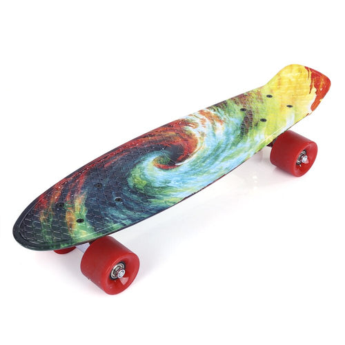 Skateboard Skate Board Longboard 22 inch Printing Pattern Four-wheel PP Board Deck Kids and Adults Entertainment Dropshipping