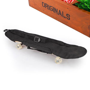 Black Skateboard Carrying Bag 4 Wheels Skateboard Bag Skateboard Double Rocker Backpack Black Carry Bag Skateboard Cover Skate