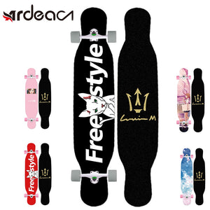 MS414 Dream Ⅰ 117cm/46in Multicolour Printing Griptape Dancing Street Longboard Abec-9 High Speed Chrome Steel Bearing