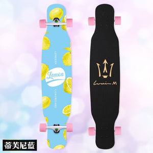 MS414 Dream Ⅰ 117cm/46in Multicolour Printing Griptape Dancing Street Longboard Abec-9 High Speed Chrome Steel Bearing