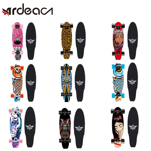 MS502 68cm/26in Maple Fish style board Strong 5in Aluminium Truck 60*45mm Pu Wheel Carton steel Bearing Street fishboard