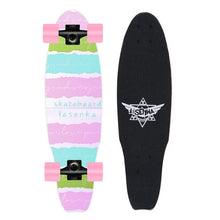 Load image into Gallery viewer, MS502 68cm/26in Maple Fish style board Strong 5in Aluminium Truck 60*45mm Pu Wheel Carton steel Bearing Street fishboard