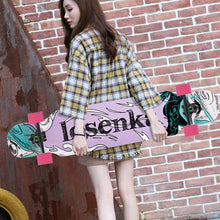 Load image into Gallery viewer, MS406 Short SkateBoard 107cm/42in Maple Skateboard 7in Aluminium Truck 70*51mm Wheel Longboard