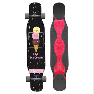 Adult Long board Four-wheeled longboard Trucks Dancing Skateboards custom skateboard skate longboard