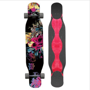 Adult Long board Four-wheeled longboard Trucks Dancing Skateboards custom skateboard skate longboard