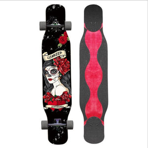 Adult Long board Four-wheeled longboard Trucks Dancing Skateboards custom skateboard skate longboard