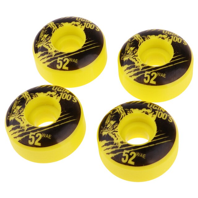 4pcs 52mm 100A High Performance Skateboard Wheels Durable PU Skate Wheels 100A Skateboard Part