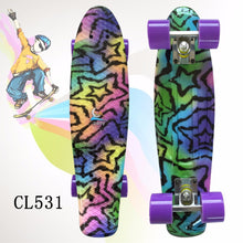 Load image into Gallery viewer, 22 inch Mini Skateboard Cruiser Board 22&quot; Retro Longboard Skate Long Board For Kids Child Small Skateboarding Peny Board